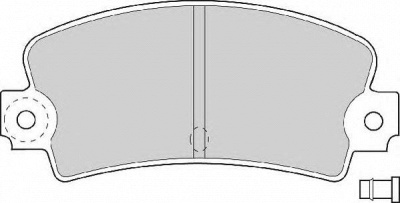 NECTO fd614e -  Комплект тормозных колодок, дисковый тормоз