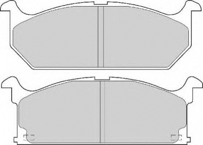 NECTO fd6291a -  Комплект тормозных колодок, дисковый тормоз