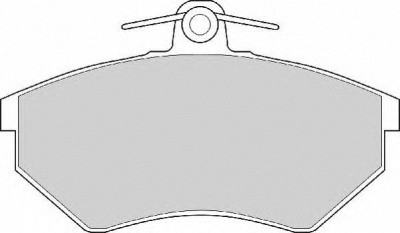 NECTO fd6401n -  Комплект тормозных колодок, дисковый тормоз