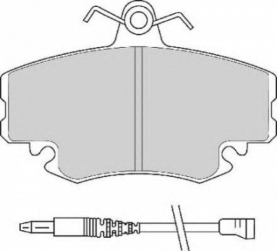 NECTO fd6483a -  Комплект тормозных колодок, дисковый тормоз
