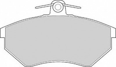 NECTO fd6489a -  Комплект тормозных колодок, дисковый тормоз