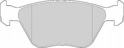 NECTO fd6511a -  Комплект тормозных колодок, дисковый тормоз