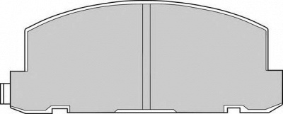NECTO fd6524v -  Комплект тормозных колодок, дисковый тормоз