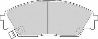 NECTO fd6526n -  Комплект тормозных колодок, дисковый тормоз