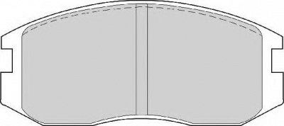 NECTO fd6573a -  Комплект тормозных колодок, дисковый тормоз