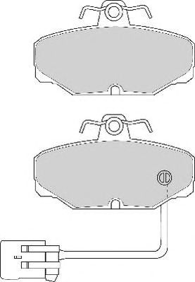 NECTO fd6593a -  Комплект тормозных колодок, дисковый тормоз