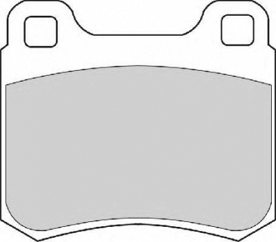 NECTO fd6608a -  Комплект тормозных колодок, дисковый тормоз