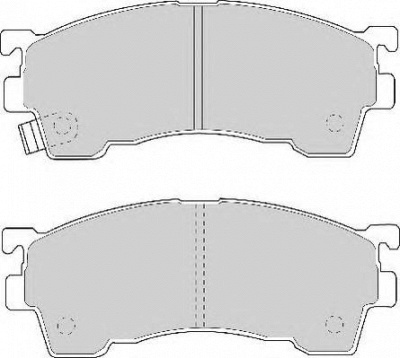 NECTO fd6609a -  Комплект тормозных колодок, дисковый тормоз