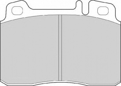 NECTO fd6618a -  Комплект тормозных колодок, дисковый тормоз
