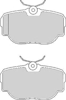 NECTO fd6628a -  Комплект тормозных колодок, дисковый тормоз
