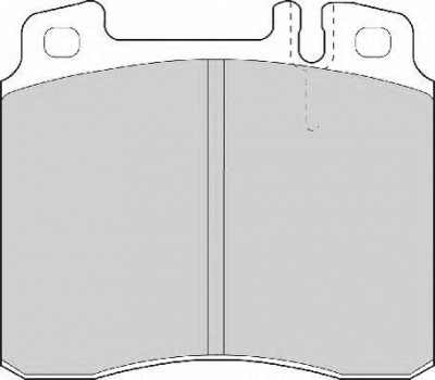 NECTO fd6642a -  Комплект тормозных колодок, дисковый тормоз