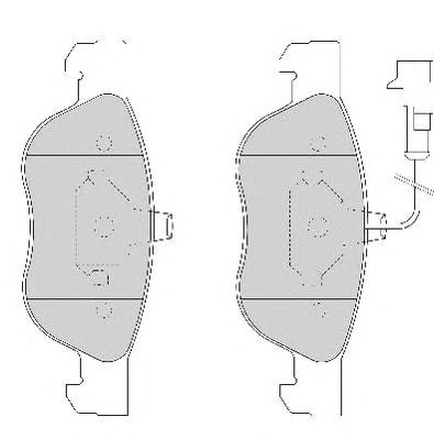 NECTO fd6655a -  Комплект тормозных колодок, дисковый тормоз