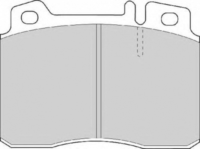 NECTO fd6674a -  Комплект тормозных колодок, дисковый тормоз