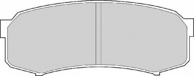 NECTO fd6698n -  Комплект тормозных колодок, дисковый тормоз