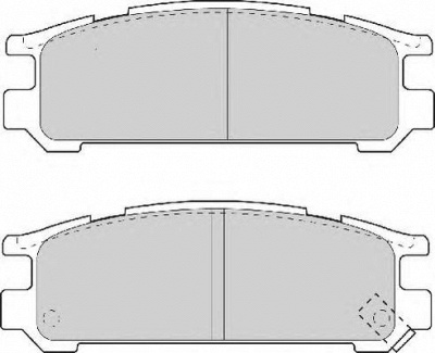 NECTO fd6708a -  Комплект тормозных колодок, дисковый тормоз