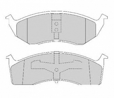 NECTO fd6713a -  Комплект тормозных колодок, дисковый тормоз