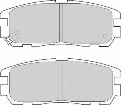NECTO fd6828n -  Комплект тормозных колодок, дисковый тормоз