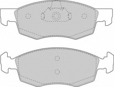 NECTO fd6846a -  Комплект тормозных колодок, дисковый тормоз