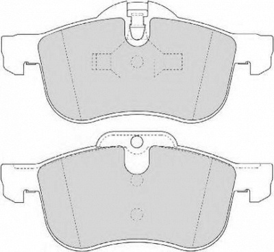 NECTO fd6854a -  Комплект тормозных колодок, дисковый тормоз