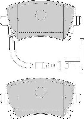 NECTO fd6863a -  Комплект тормозных колодок, дисковый тормоз