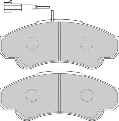 NECTO fd6896v -  Комплект тормозных колодок, дисковый тормоз