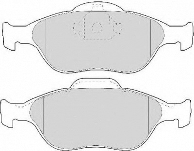 NECTO fd6909a -  Комплект тормозных колодок, дисковый тормоз