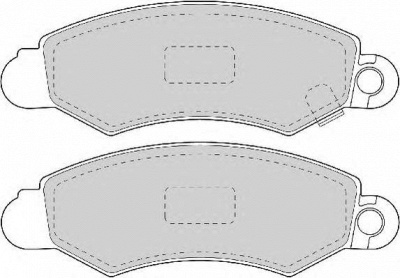 NECTO fd6914n -  Комплект тормозных колодок, дисковый тормоз