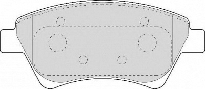 NECTO fd6958a -  Комплект тормозных колодок, дисковый тормоз