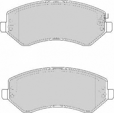 NECTO fd7038a -  Комплект тормозных колодок, дисковый тормоз