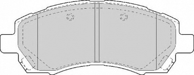 NECTO fd7060a -  Комплект тормозных колодок, дисковый тормоз