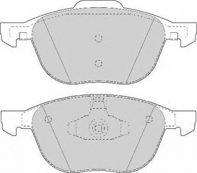 NECTO fd7078a -  Комплект тормозных колодок, дисковый тормоз