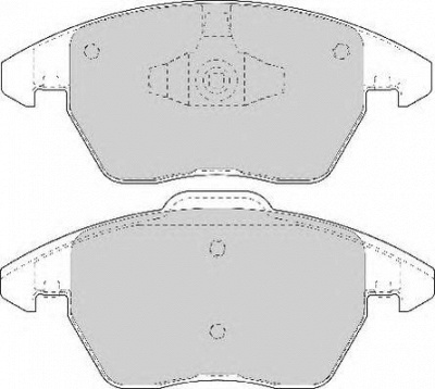 NECTO fd7146a -  Комплект тормозных колодок, дисковый тормоз