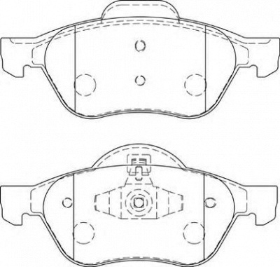 NECTO fd7229a -  Комплект тормозных колодок, дисковый тормоз