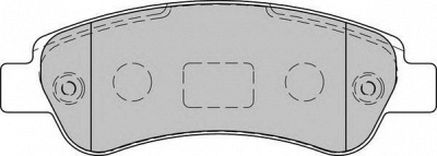 NECTO fd7270v -  Комплект тормозных колодок, дисковый тормоз