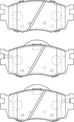 NECTO fd7289a -  Комплект тормозных колодок, дисковый тормоз