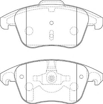 NECTO fd7297a -  Комплект тормозных колодок, дисковый тормоз