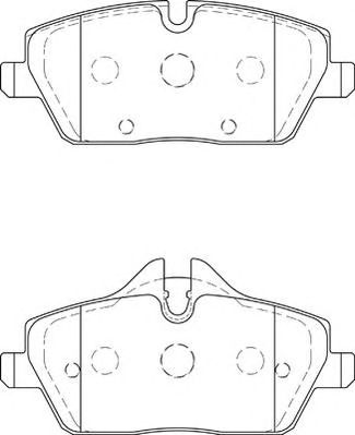NECTO fd7314a -  Комплект тормозных колодок, дисковый тормоз