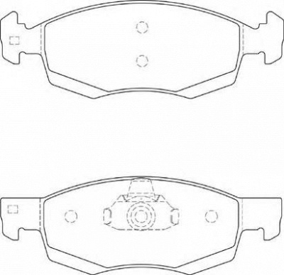 NECTO fd7327a -  Комплект тормозных колодок, дисковый тормоз