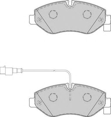 NECTO fd7345v -  Комплект тормозных колодок, дисковый тормоз