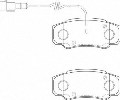 NECTO fd7346v -  Комплект тормозных колодок, дисковый тормоз