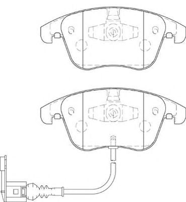 NECTO fd7349a -  Комплект тормозных колодок, дисковый тормоз