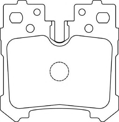 NECTO fd7415a -  Комплект тормозных колодок, дисковый тормоз