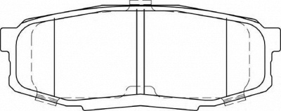 NECTO fd7433a -  Комплект тормозных колодок, дисковый тормоз