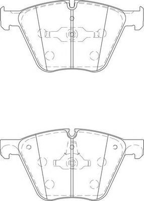 NECTO fd7451a -  Комплект тормозных колодок, дисковый тормоз