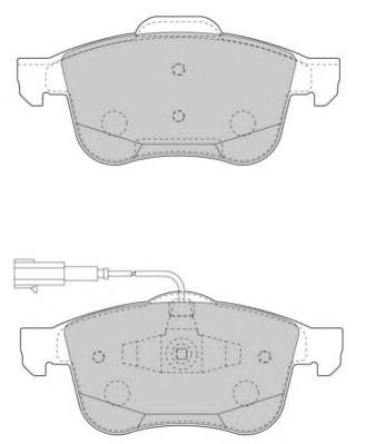 NECTO fd7503a -  Комплект тормозных колодок, дисковый тормоз