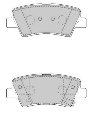 NECTO fd7531a -  Комплект тормозных колодок, дисковый тормоз