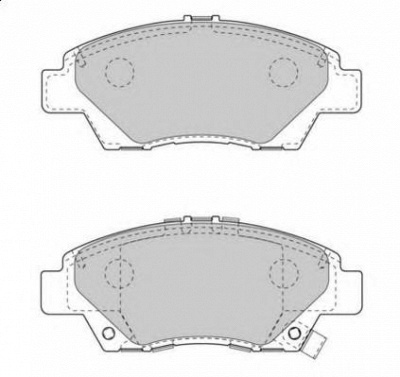 NECTO fd7543a -  Комплект тормозных колодок, дисковый тормоз