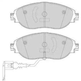 NECTO fd7557a -  Комплект тормозных колодок, дисковый тормоз