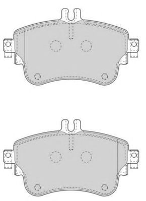 NECTO fd7560a -  Комплект тормозных колодок, дисковый тормоз