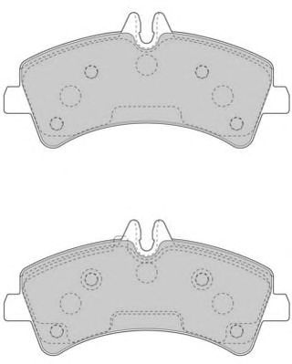 NECTO fd7561v -  Комплект тормозных колодок, дисковый тормоз